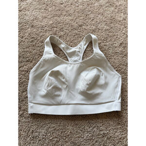 Athleta 38D/DD White Sports Bra EUC